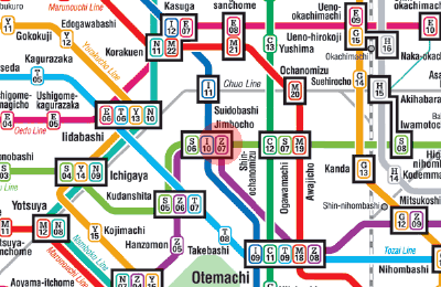 Z-07 Jimbocho station map