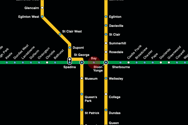 Bay station map