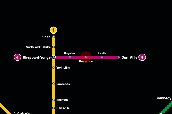 Bessarion station map