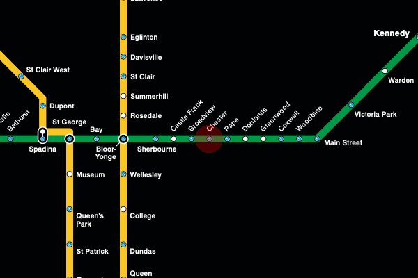 Chester station map