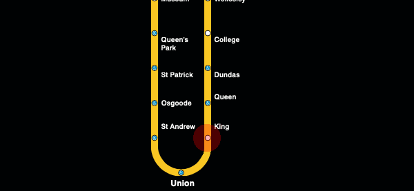 King station map