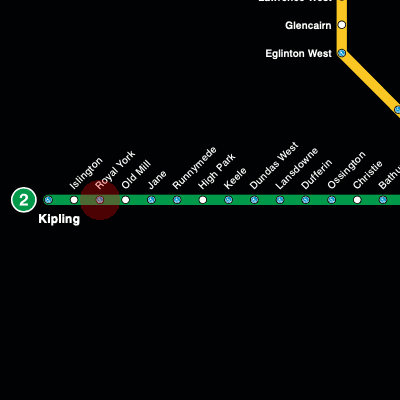 Royal York station map