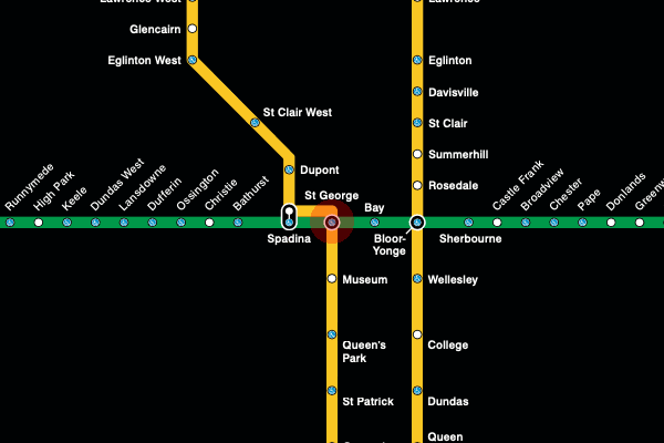 St. George station map