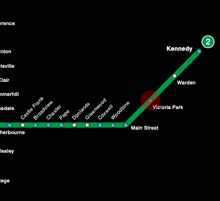 Victoria Park station map