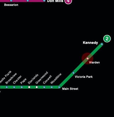 Warden station map