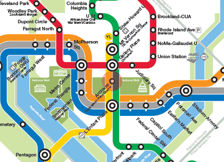 Archives-Navy Mem'l-Penn Quarter station map