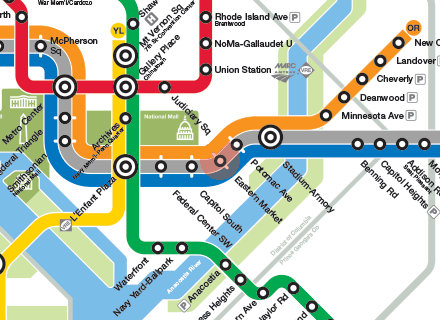 Eastern Market station map