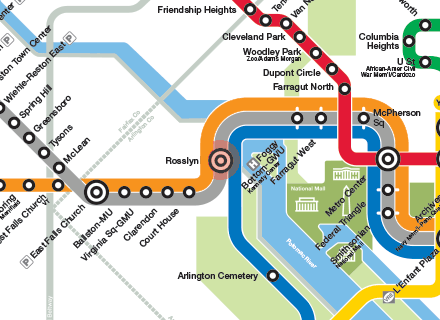 Rosslyn station map