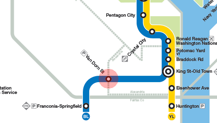 Van Dorn Street station map